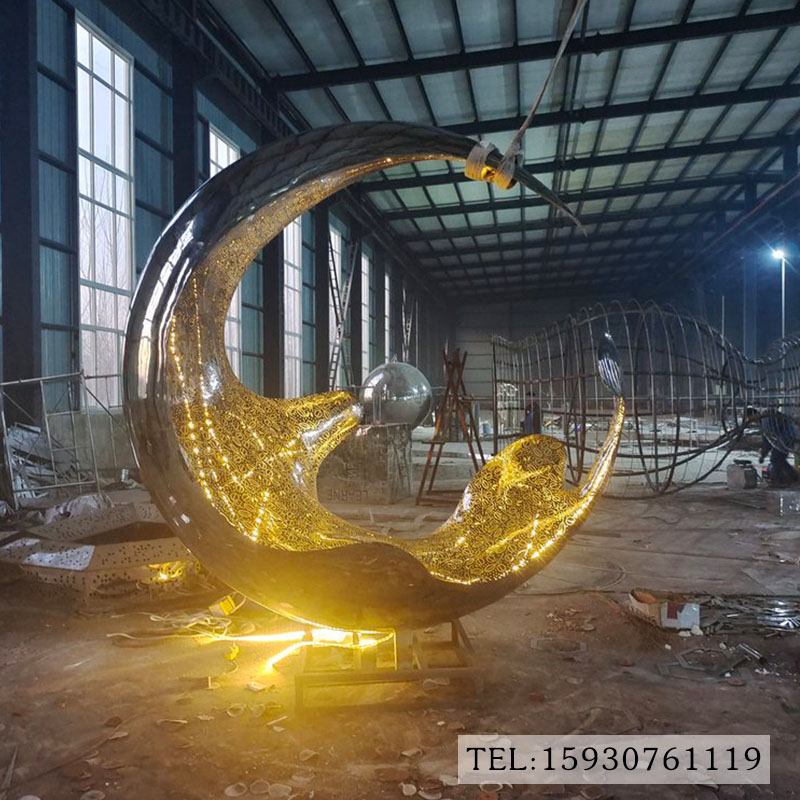 不銹鋼大型環形雕塑定制廠家