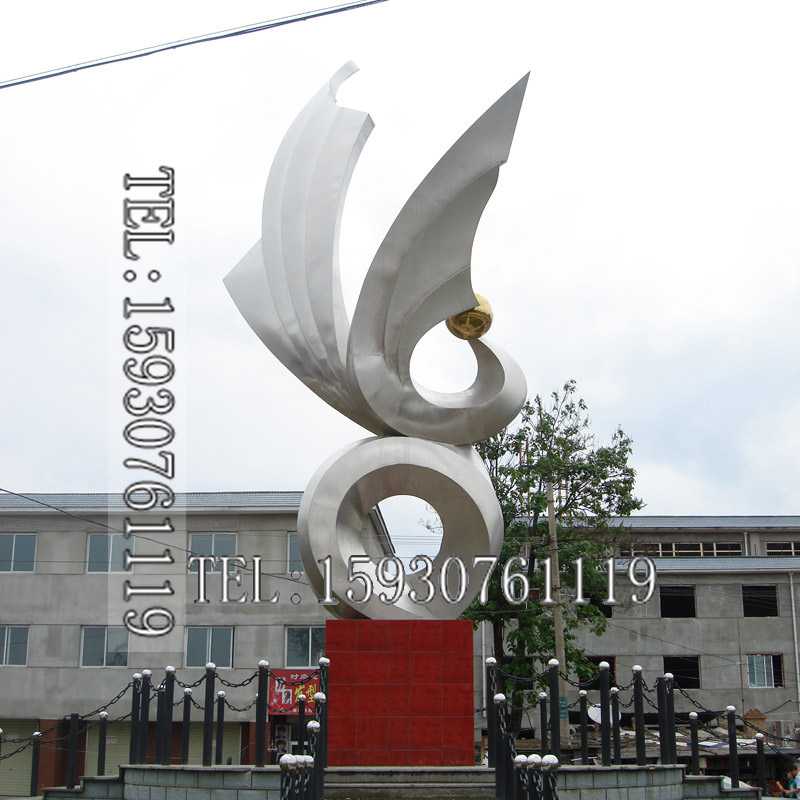 不銹鋼孔雀鳳凰雕塑抽象雕塑戶外大型不銹鋼雕塑城市廣場雕塑