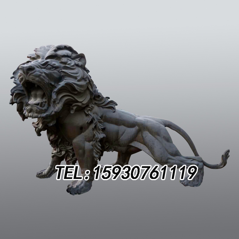 不銹鋼獅子雕塑石雕獅子辟邪鎮宅抽象動物酒店門口廣場園林擺件