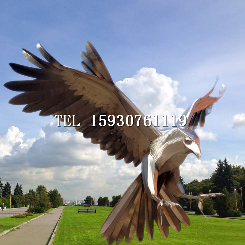 大型仿真鷹雕塑主題公園游樂場擺件